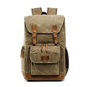 Waterproof  Canvas Camera Bag Retro Style Backpack